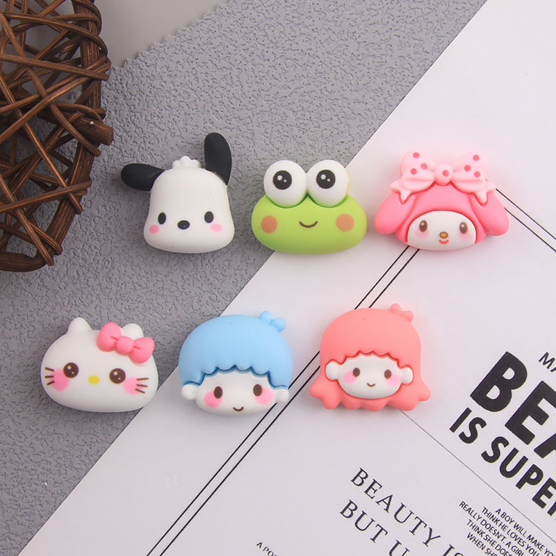 Solid Color Super Cute Baby Treasure Head Resin Cream Glue Phone Case Head Rope Hair Card Accessories Diy Factory Wholesale Cup Paste Application Scenario