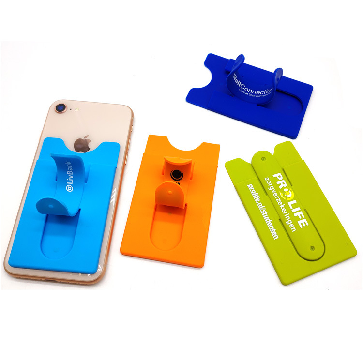 Factory Wholesale Silicone Mobile Phone Card Cover Silicone Mobile Phone Back Stick Silicone Card Cover Card Can Be Customized Various Logos Specification drawing