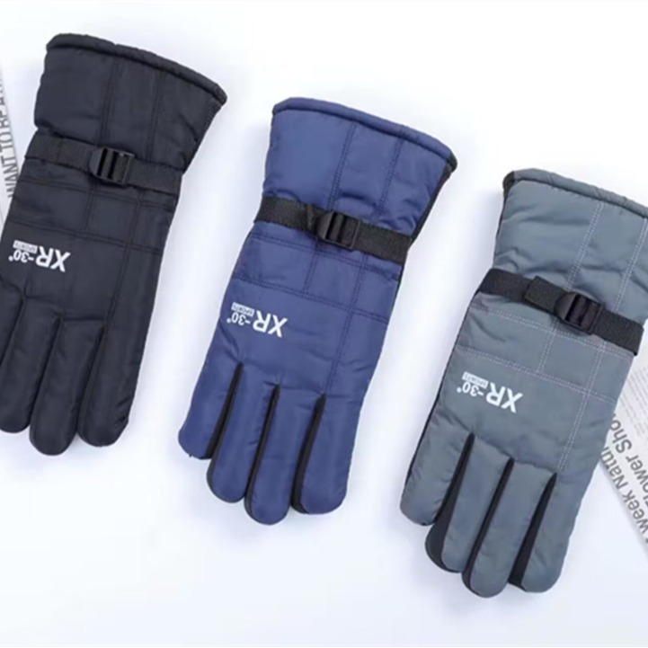 Wholesale of cross-border adult gloves, extended warm gloves, outdoor skiing, motorcycle and electric bike riding gloves with fleece