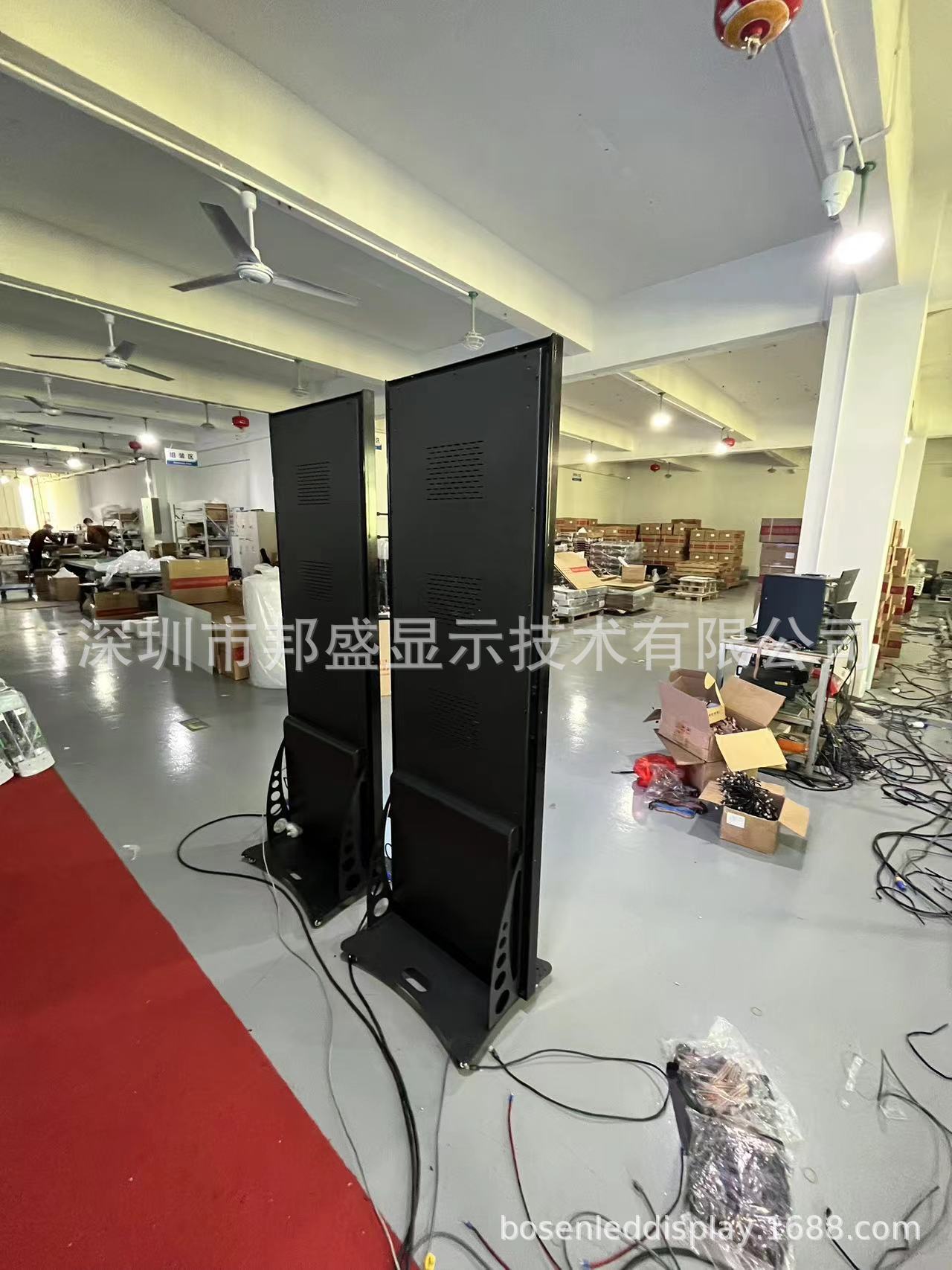 LED Poster mirror Screen P1.8, P2, P2.5 floor-standing mobile LED advertising machine LED Poster Screen Specification image