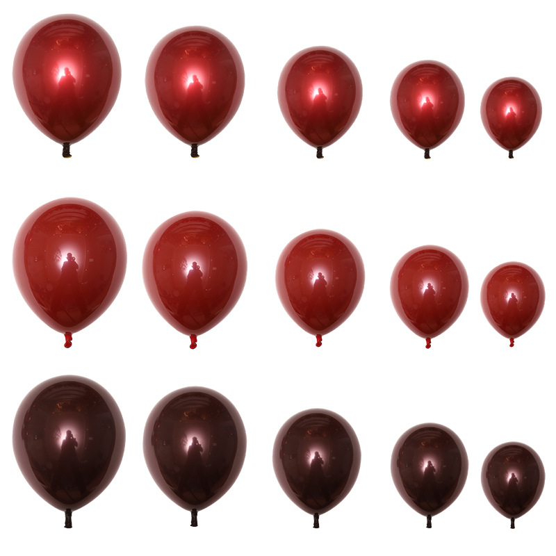 5寸10寸12寸18寸36寸双层加厚香奈尔车厘子宝石红婚庆派对气球详情图3