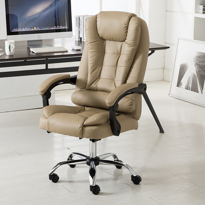 电脑椅家用办公椅可躺老板椅按摩搁脚升降转椅现代简约午休座椅子产品图