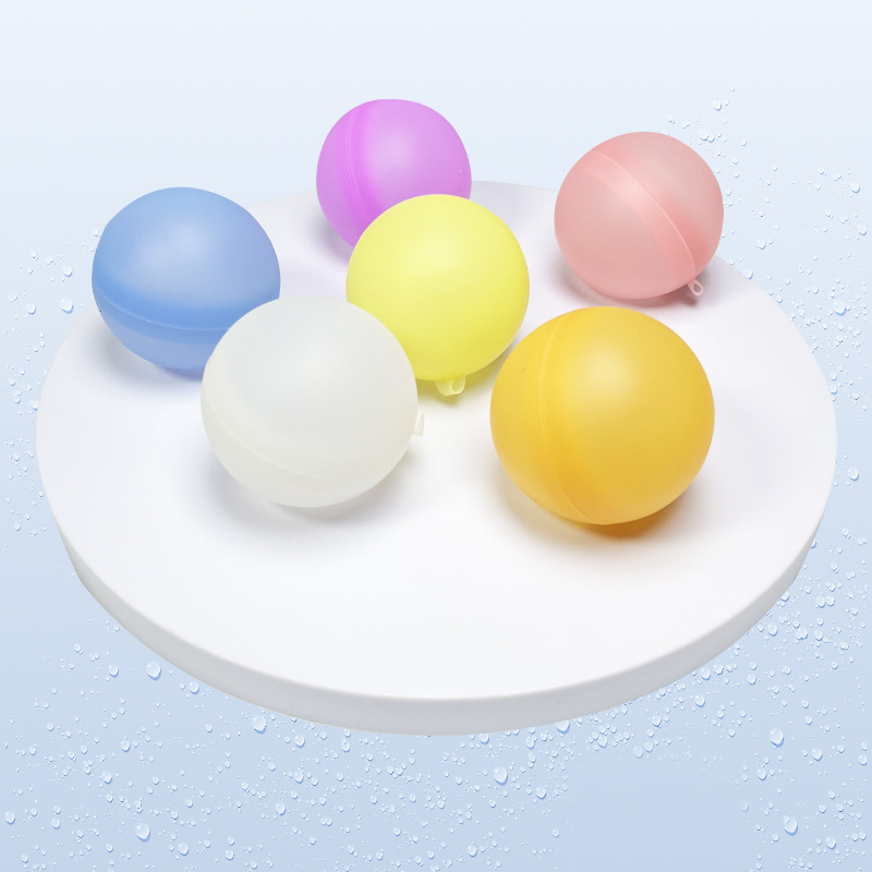 亚马逊爆款硅胶水球可重复使用儿童打水仗注水水球自动封口水炸弹详情图3