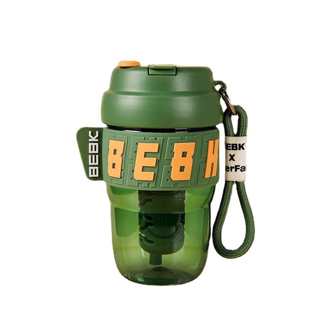 G446 bebk Summer fashion ins style portable coffee cup with high appearance level for both men and women, made of Tritan material Item Picture