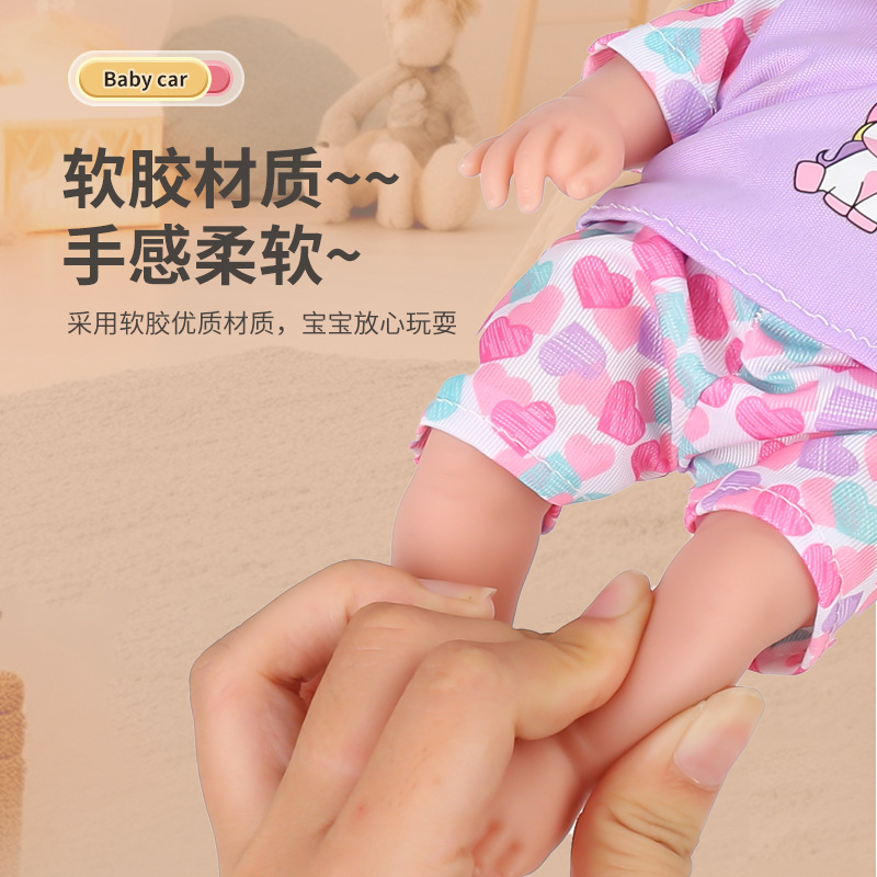 Factory direct sales of 10-inch plastic-coated newborn simulation baby, rebirth doll, role-playing toy trolley Application Scenario