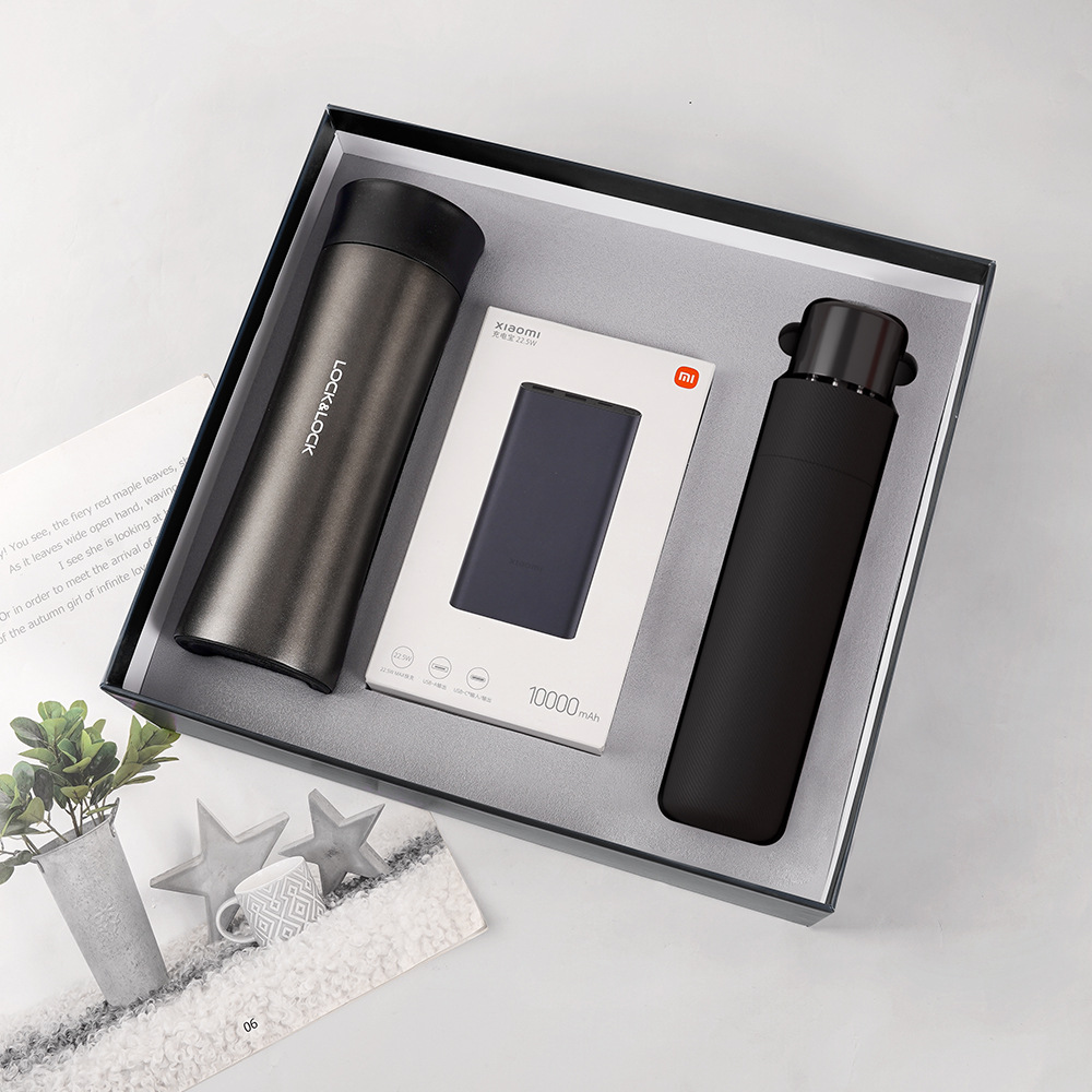 High-end business gift Lock&Lock insulated cups, Xiaomi set, company event group giveaway, logo printable souvenir box Application Scenario