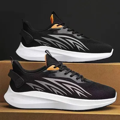 2024 new four seasons men's sports shoes with mesh surface breathable fashion shoes sports running shoes wholesale cross-border men thumbnail