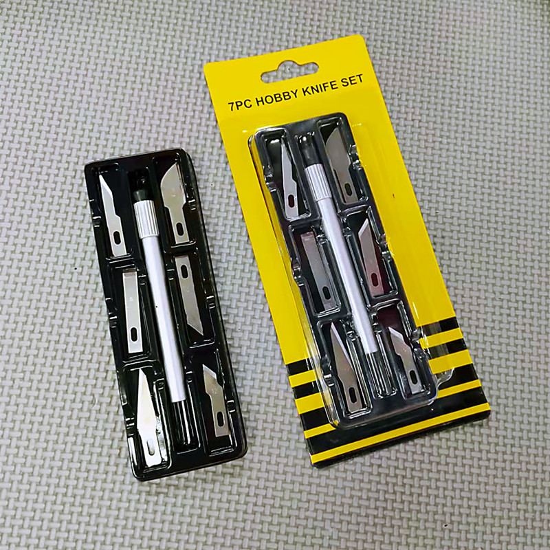 Factory direct sales of 6-blade engraving knife sets, engraving knives, wholesale engraving knives, 2-yuan store supply Specification image