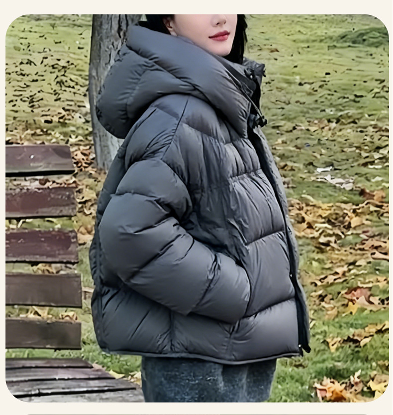 泡芙羽绒服女2025冬季新款短款外套鸭绒高充绒量高级感平湖批发详情15