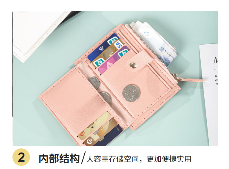 零钱包超女士薄卡包韩版拉链卡片包糖果色公交学生银行卡套美金包详情26