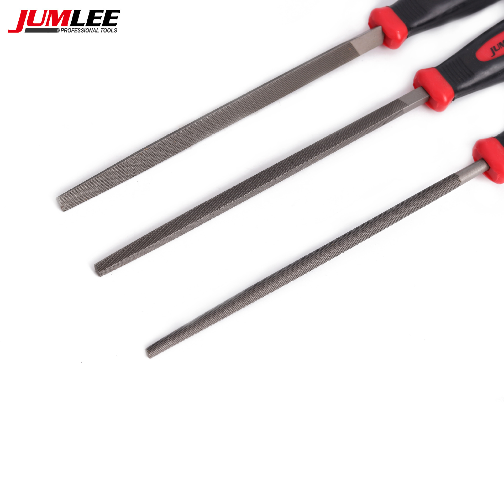 5-piece set of high-hardness carbon steel files, mixed files, triangular flat round files, woodworking small files, grinding tools Specification image