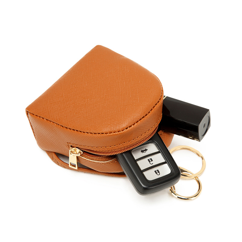 PU zero monedero versión coreana caja de auriculares japonesa bolsa de almacenamiento lindo niña mini bolsa de monedas bolsa de colgante de llave de cuero details Picture