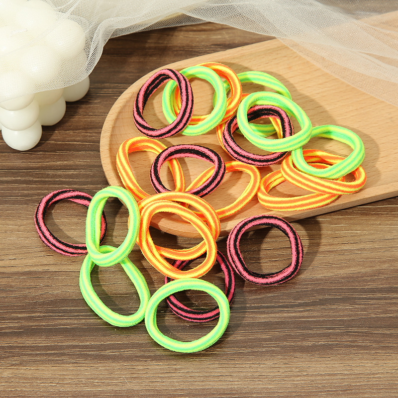 Candy-colored hair bands of various sizes, elastic hair ties, hair bands, straight supply without damaging hair, simple and multi-color hair bands and hair accessories