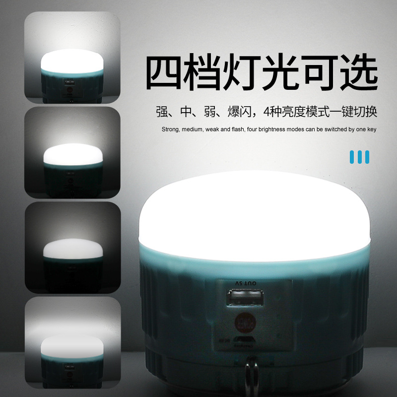 Cross-border new camping light, tent camping light, emergency main light, LED charging, strong light, ultra-bright lithium battery, power outage for home use details Picture