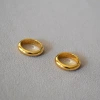 French Celi cold style, simple and fashionable, versatile, layered band, plain surface, aperture, brass gold-plated ring, index finger ring for girls Application Scenario