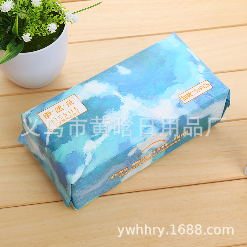 【 Chi Jia 】 Pull-out face towel, lazy person's cleaning cloth, kitchen cleaning cloth, disposable non-woven fabric, dry and wet dual-purpose Specification image