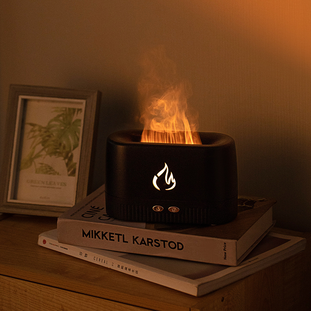 Flame humidifier, usb humidifier, household automatic fragrance diffuser, ultrasonic nebulizer, essential oil aroma diffuser details Picture