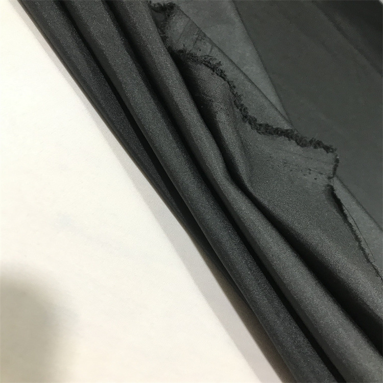 300T Chunyafang 50D fabric black cotton clothes, school uniforms, down jackets, Hanfu lining, pocket fabric, polyester chemical fiber details Picture