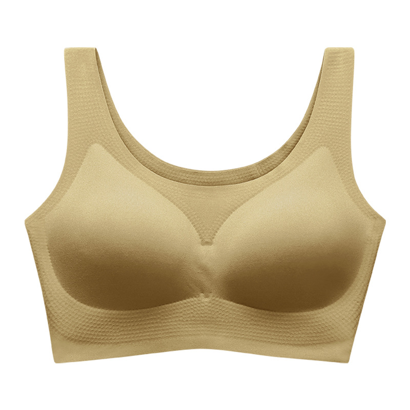 22 Thailand Latex Non-Underwire Bra Pull Together Antibacterial Underwear Women's Thin Sexy Traceless Yoga Bra Bra Item Picture