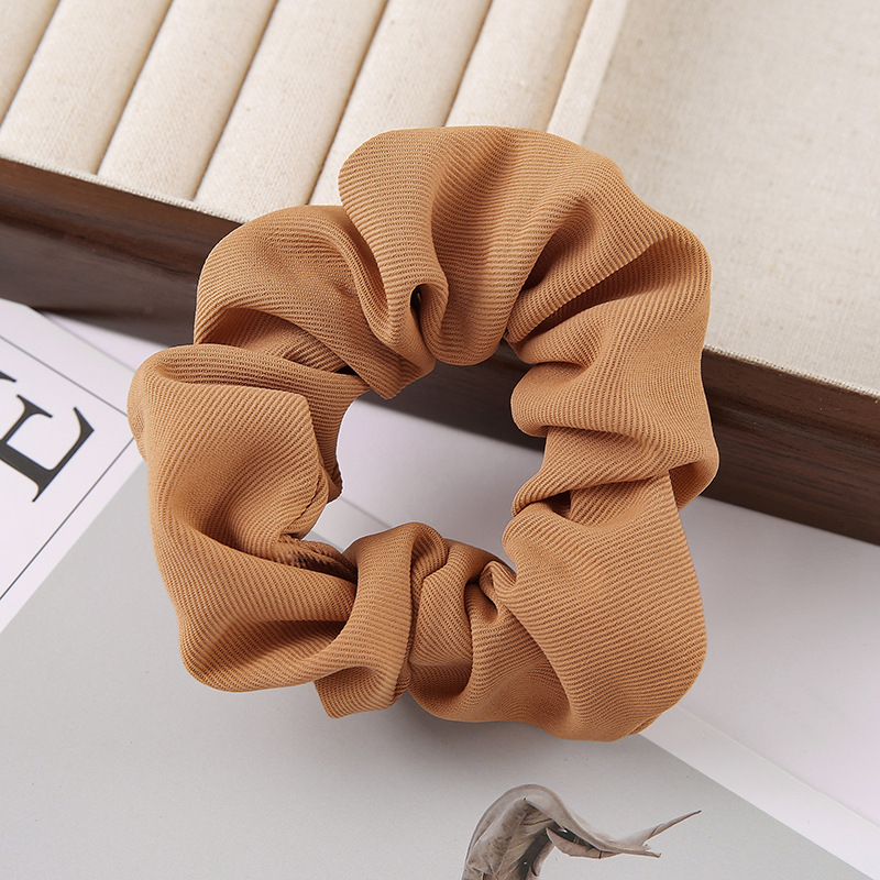 Cross-border large intestine circle, fashionable fabric twill hair band, popular bun hair rope, ponytail hair rope, large intestine circle hair accessory pic 7