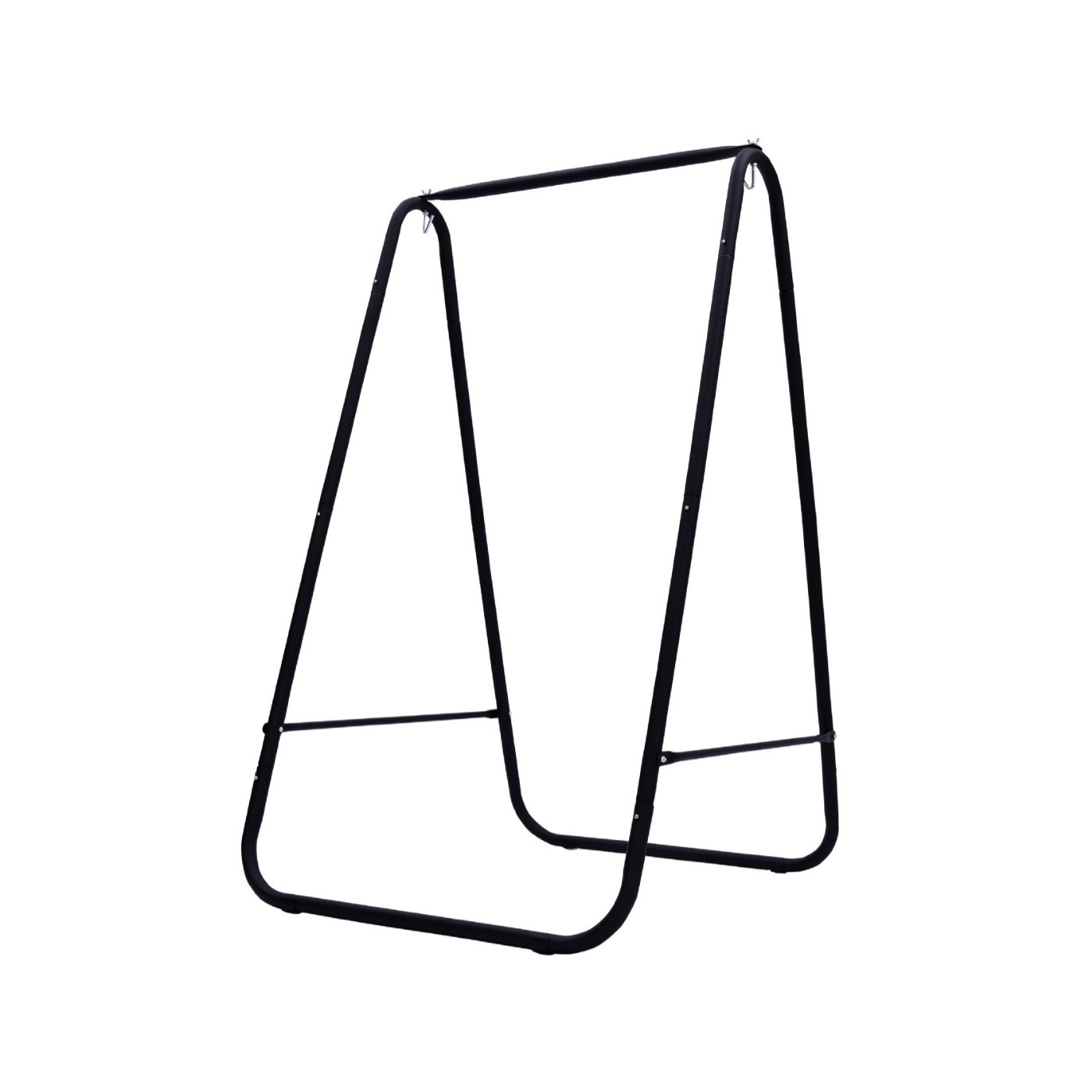 Wholesale of cross-border outdoor hammocks, balcony indoor hammocks, frame swings, leisure colorful striped canvas swings and hanging chairs Specification image