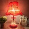 卧室温馨床头灯 创意欧式简约现代暖光红色婚房个性夜灯结婚台灯图