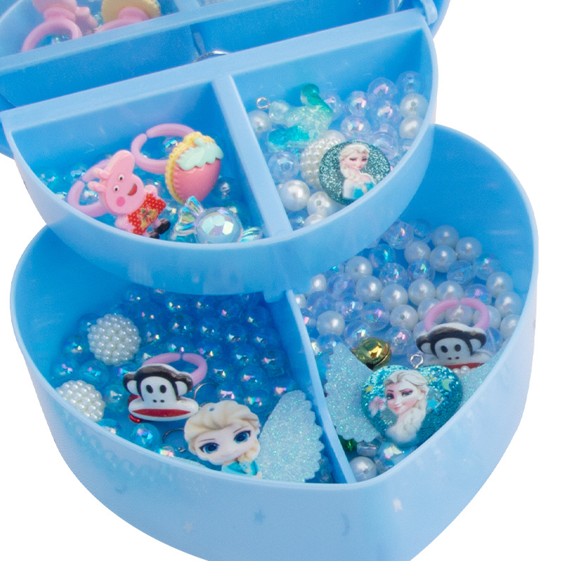 Children's educational toys, girls' beaded beads, diy material kits, Aisha jewelry, necklaces, bracelets, and stringing beads Item Picture