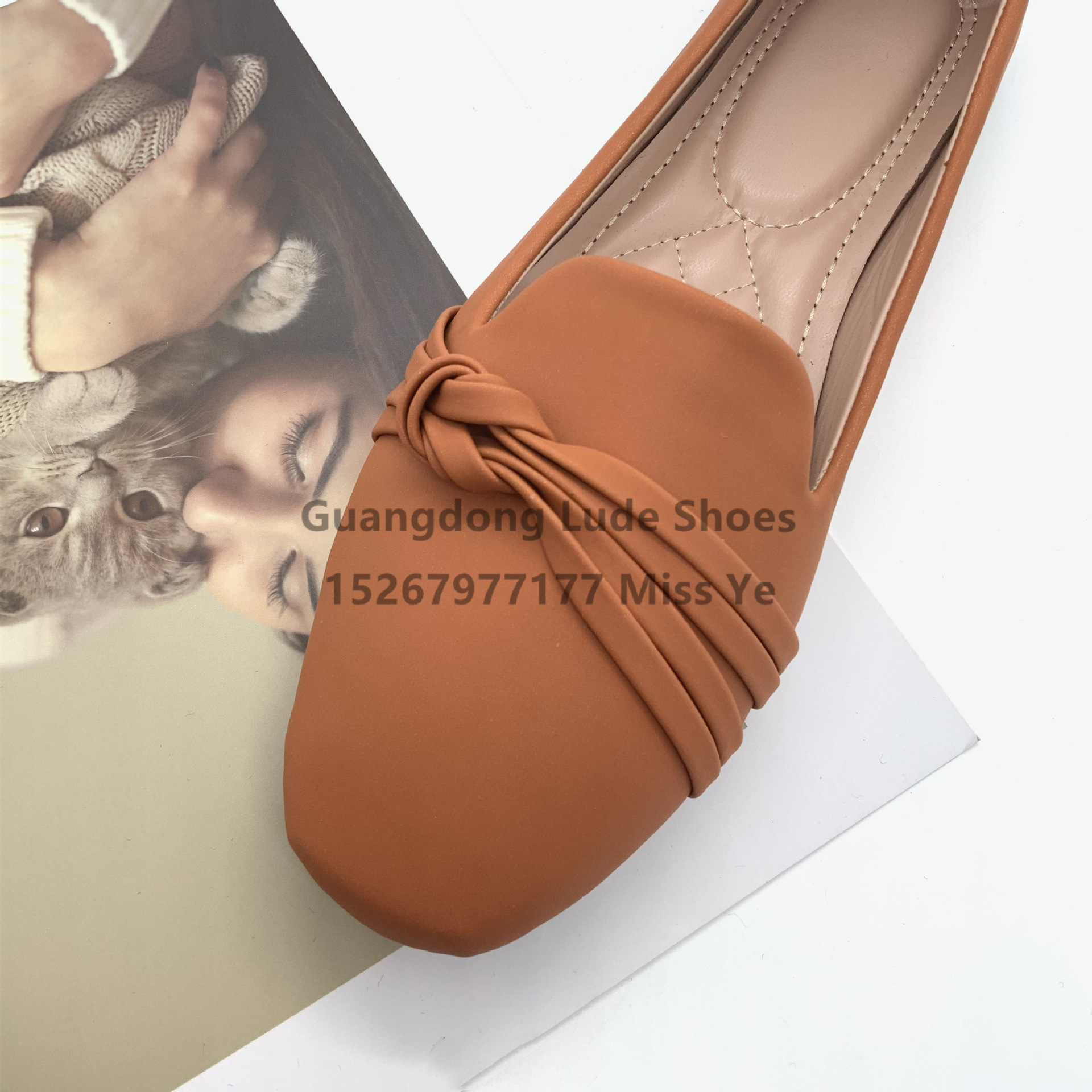New Spring And Summer Single Shoes Ladies Casual Single Shoes Comfortable With Guangzhou Women's Shoes Craft Shoes Non-Slip Flat Shoes Women Specification drawing