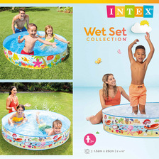 正品INTEX56451 硬胶戏洗澡水池折叠免充气游泳池婴儿童大号浴盆