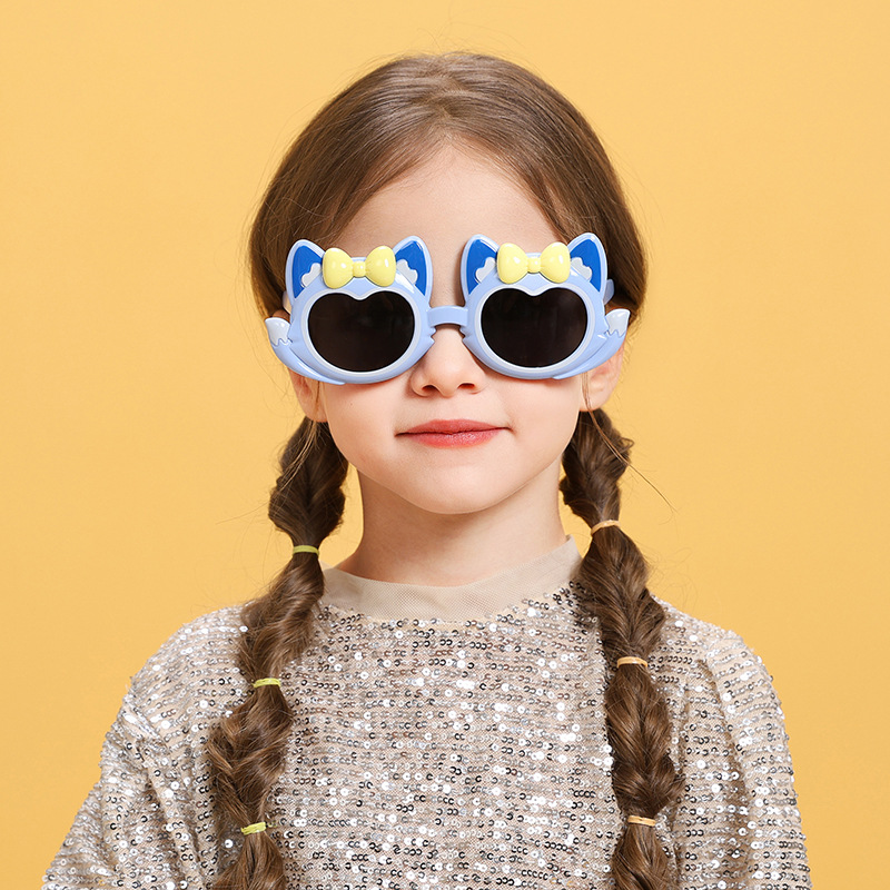 2024 New Children's Sunglasses Cute Cartoon Polarizing Primary School Sunglasses Sunshade Mirror 8-128