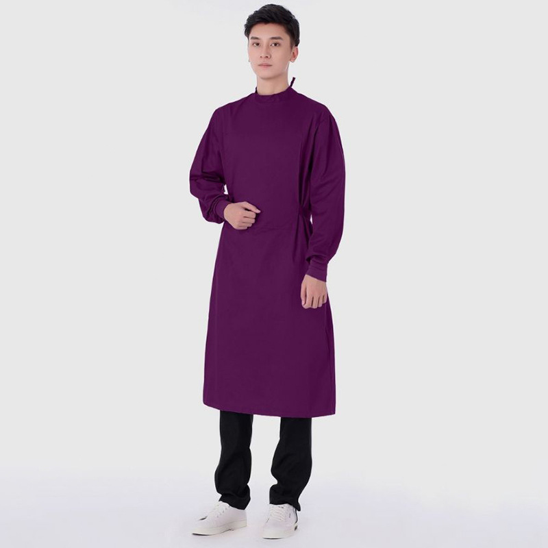 One-Piece Operating Gown Long-Sleeved Work Clothes For The Operating Room Doctor's Surgical Robe Hand Washing Clothes Half-Pack Full Pack Isolation Clothes Specification drawing