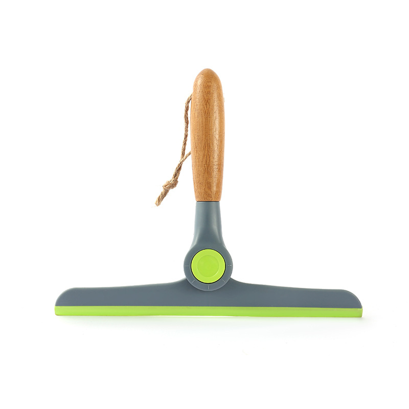 Wood Handle Wiper Soft Rubber Glass Wiper Pet Hair Cleaning Window Tool Multi-Functional Home Cleaning Application Scenario