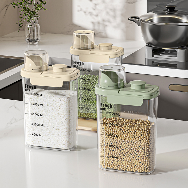 G635 insect-proof and moisture-proof food storage bucket can, cat food can, large-capacity dog food can, sealed flour storage can, kitchen coarse grain can details Picture