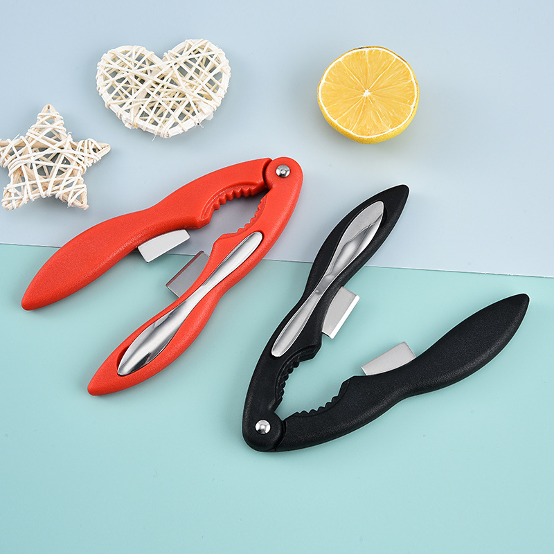 Stainless steel non-slip shrimp crab tool crab scissors crab needle fork crab spoon combination tool crab clip combination set crab eight pieces
