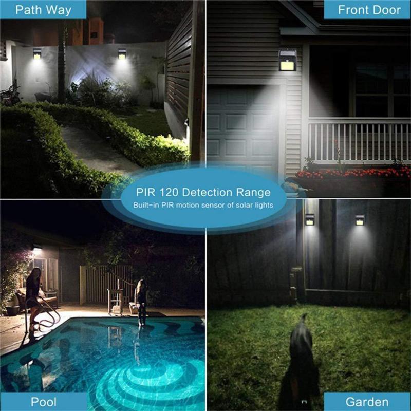 Waterproof led solar outdoor sensor wall lamp details Picture