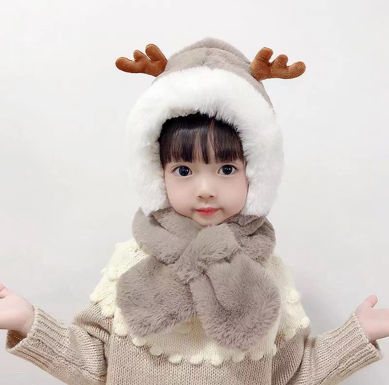 Children's Hats Winter Baby Girls Ear Caps Girls Boys Hats Autumn And Winter Baby Scarves One Cute Super Cute Application Scenario