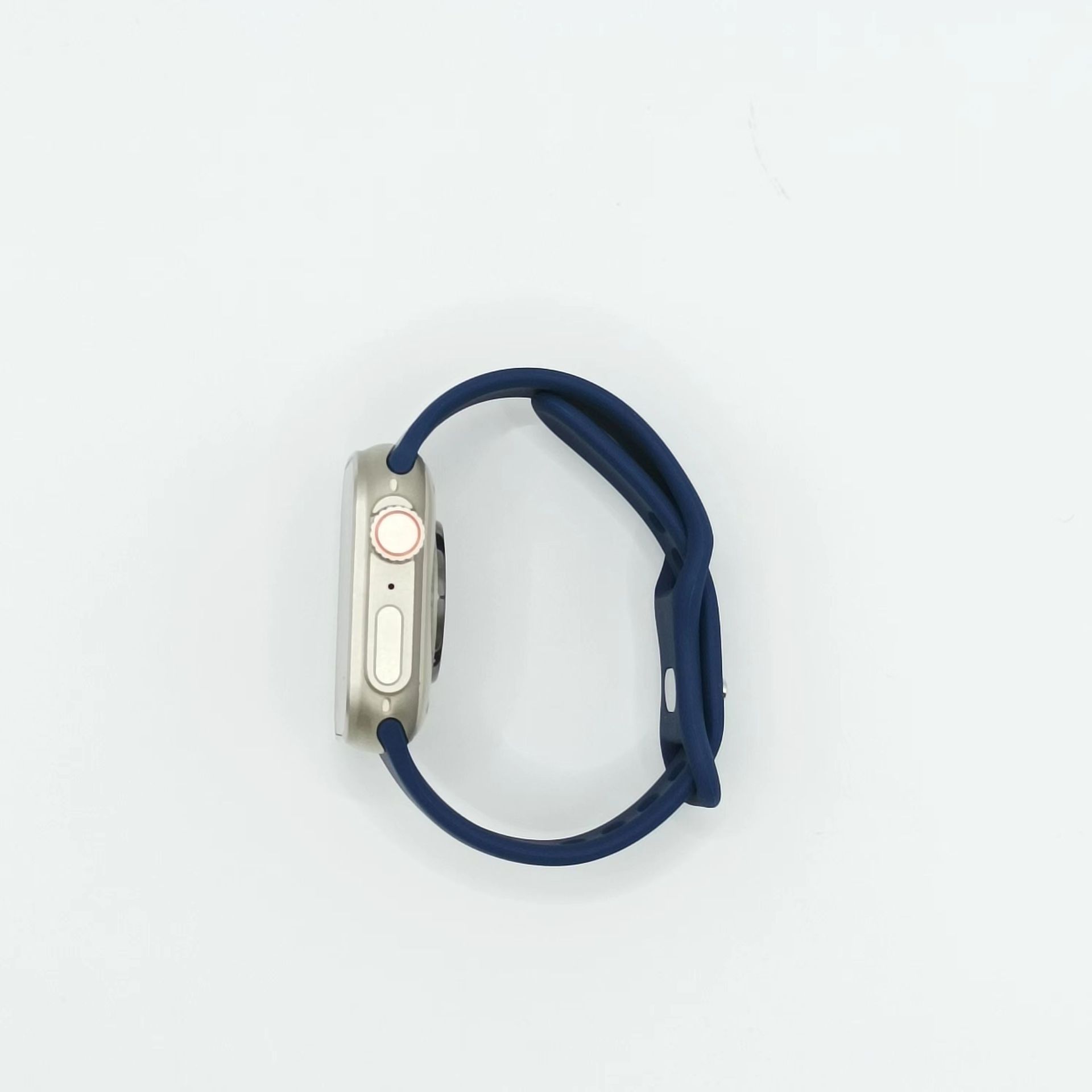 适用于苹果Watch Ultra 9876543210代小蛮腰八字扣蝴蝶扣硅胶表带详情8