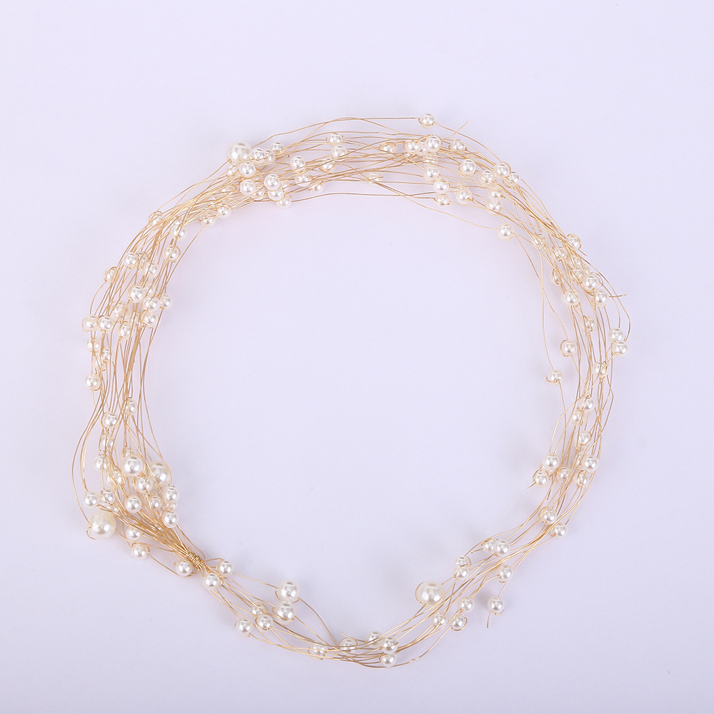 New Senxi Star Garland Hair Accessories Simple Temperament Pearl Hair Headpiece Small Fresh Wedding Headband Accessories Item Picture