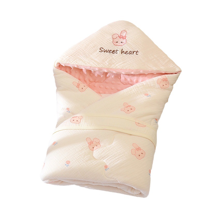A Class A Pure Cotton Autumn And Winter Baby Born With Cotton Blanket Thick Newborn Baby Delivery Room Outside Winter Blanket Item Picture