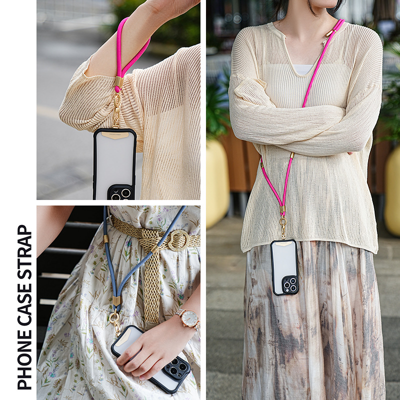 Factory Phone Lanyard 2-In-1 Detachable Cross-Body Phone Lanyard Multifunctional Wrist Phone Case Lanyard Application Scenario