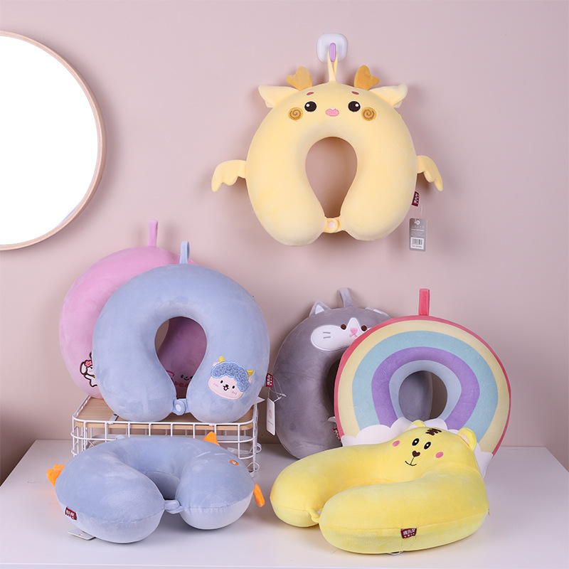 Cartoon animal slow rebound memory foam U-shaped pillow, Kanglewu office travel neck pillow, neck pillow U-shaped pillow wholesale details Picture