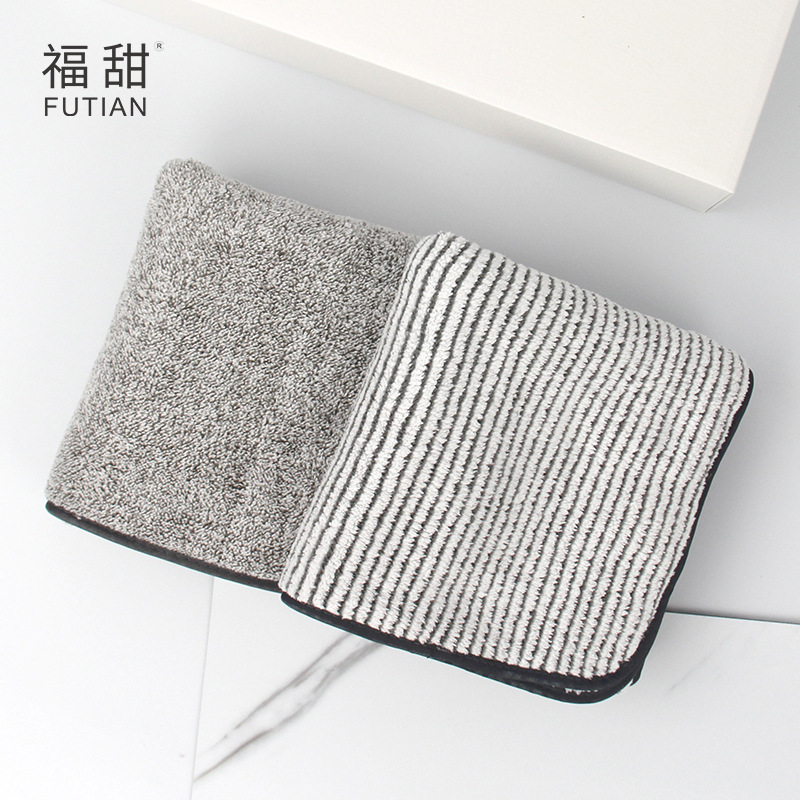 Sweet Coral Velvet Towel Plain High-Grade Adult Home Wash Water Soft Company Gift A Hair details Picture