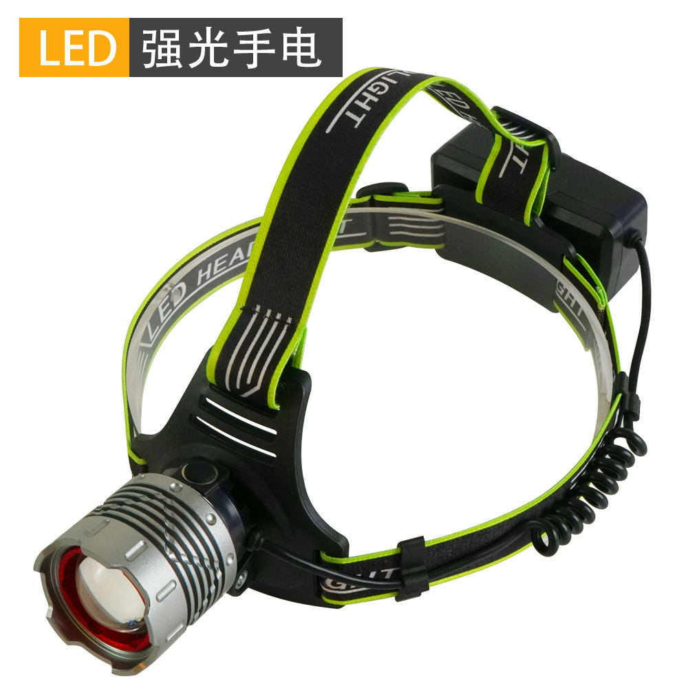 New Telescopic Zoom Headlight High Power White Laser Light Bead Strong Bald Head Wearing Light Outdoor Fishing Wild Fishing Headlight Application Scenario