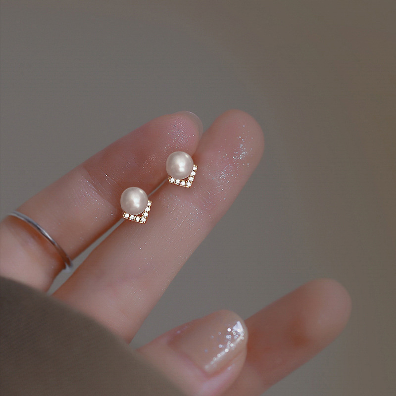 Light Luxury High-Grade Pearl Earrings Female 2023 New Explosive Earrings Exquisite Temperament Earrings Gifts Wholesale Specification drawing