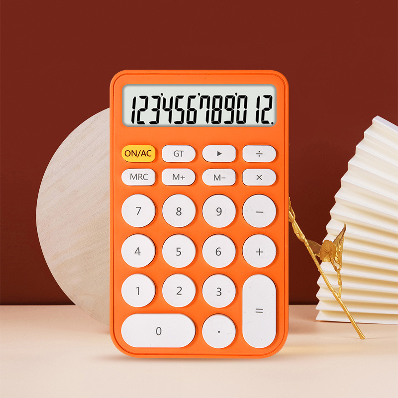 Calculator, cute small mini advertisement, gift, accounting and finance, candy color, office, student computer, portable details Picture