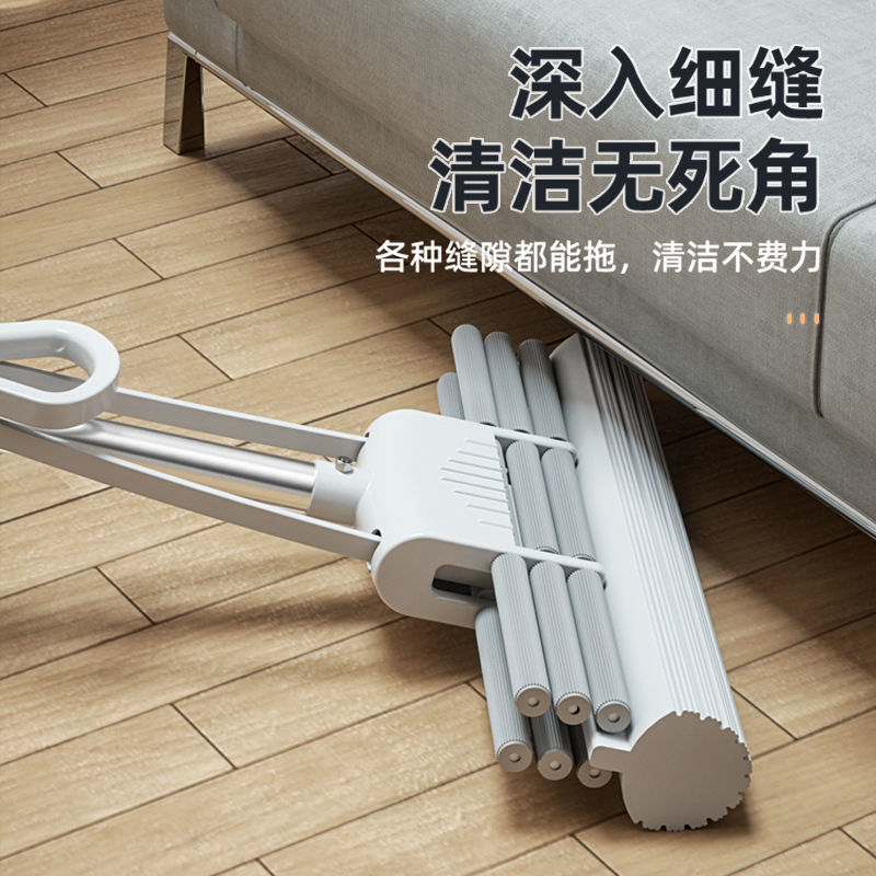2024 New sponge mop head hands-free household mopping device colloide-absorbent mop mop super clean details Picture