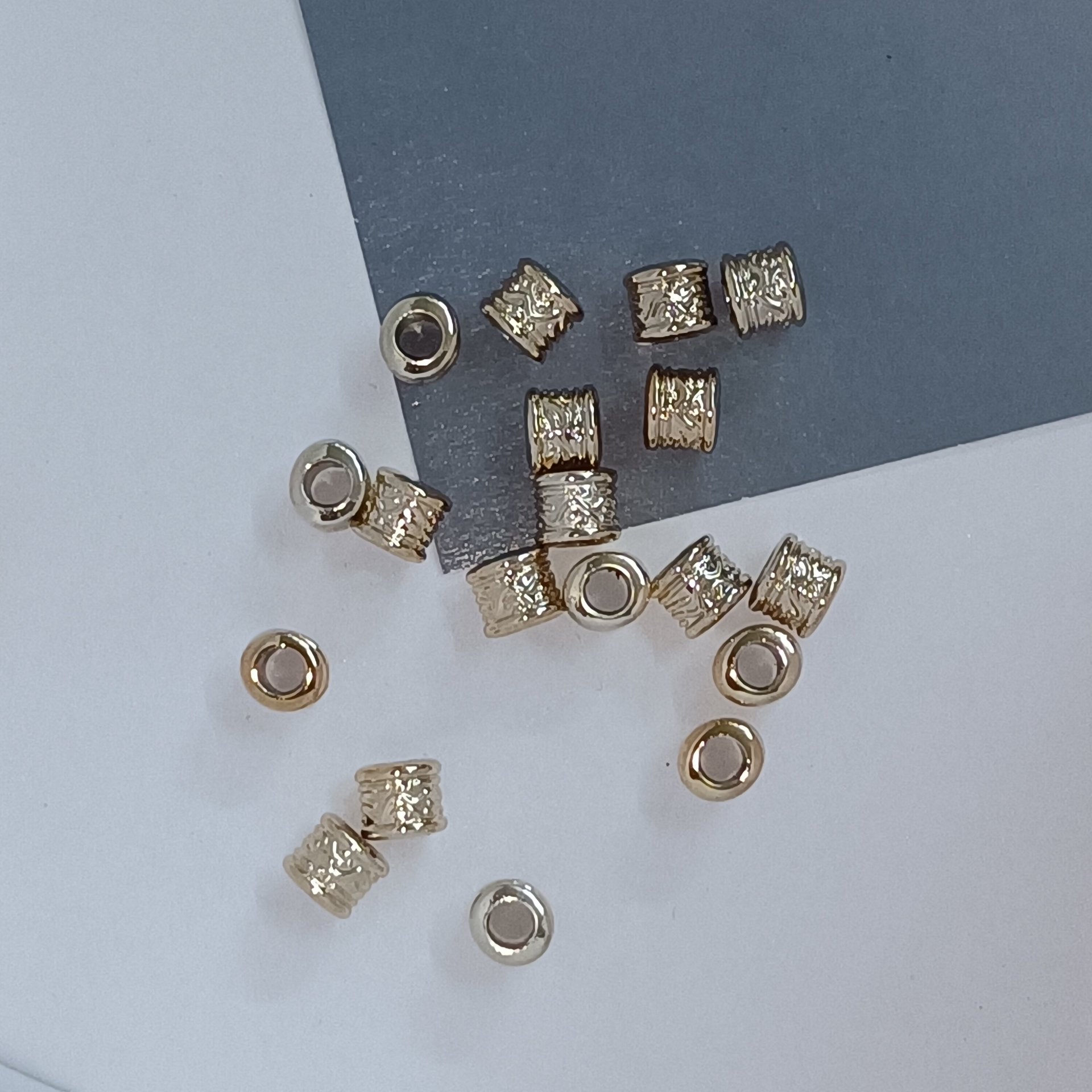 Panjiadora Ccb Large Hole Bucket Bead Bead Barrier Bead Handmade Diy Beaded Bracelet Accessory White K Kc Uv Bead 750 Specification drawing