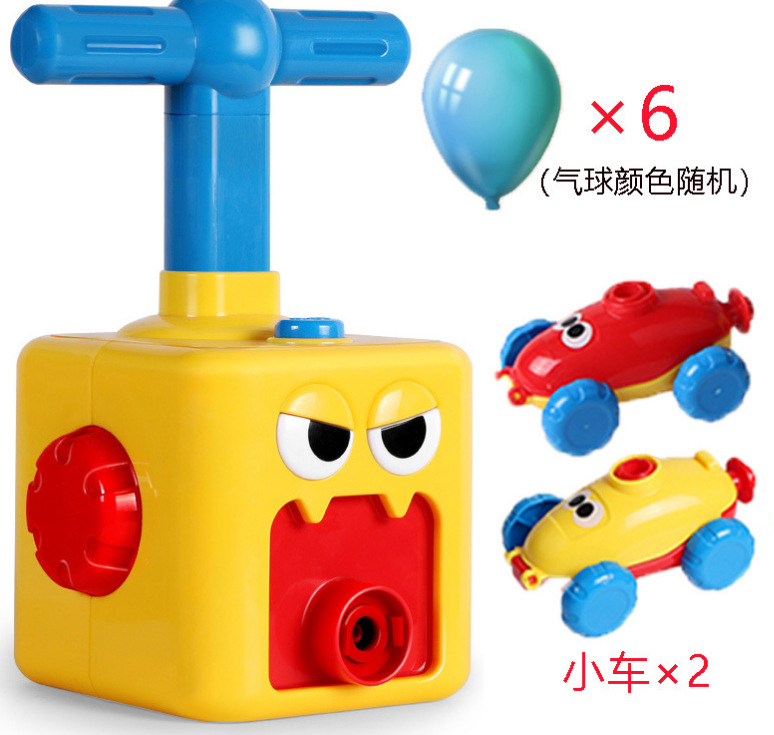 Air-powered car boys and girls' intelligence press the balloon car launch pad Specification image