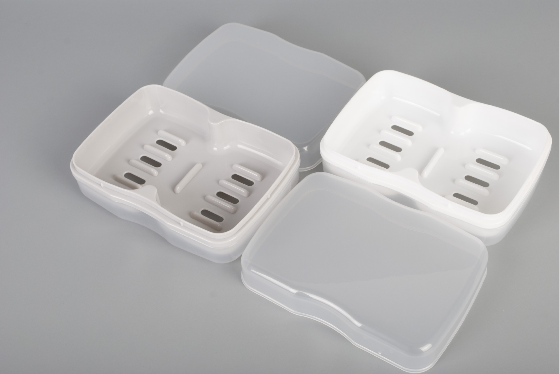 Bathroom With Cover Waterproof Wet Drain Double Cell Large Size Soap Box Soap Box details Picture