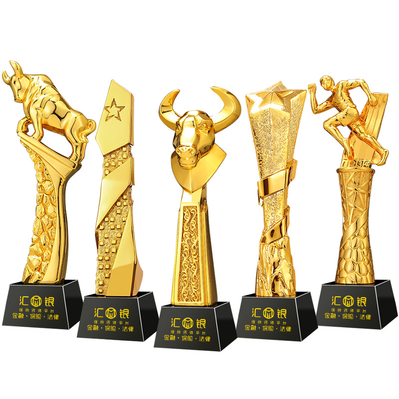 New creative crystal resin trophies, MEDALS, metal solid wood souvenirs, custom-made children's dance ornaments Item Picture